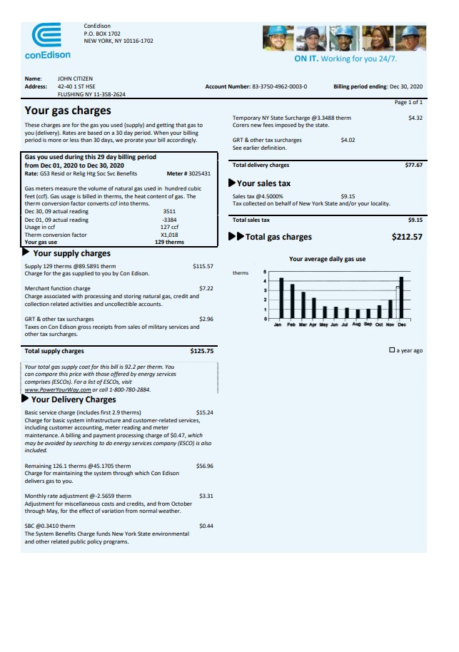  Minol USA business utility bill 
